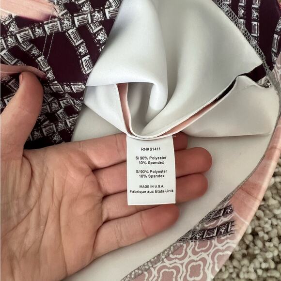 Clover Canyon Neoprene Printed Bodycon Mini Dress XS - Picture 6 of 8